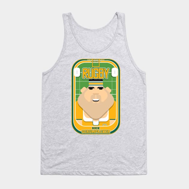 Rugby Gold and Green - Ruck Scrumpacker - Victor version Tank Top by Boxedspapercrafts